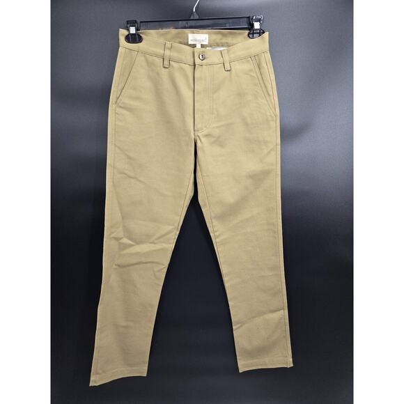 Ecologyst Mens Canvas Chino Pant Coriander‎ Khaki Olive 28 - Picture 1 of 4